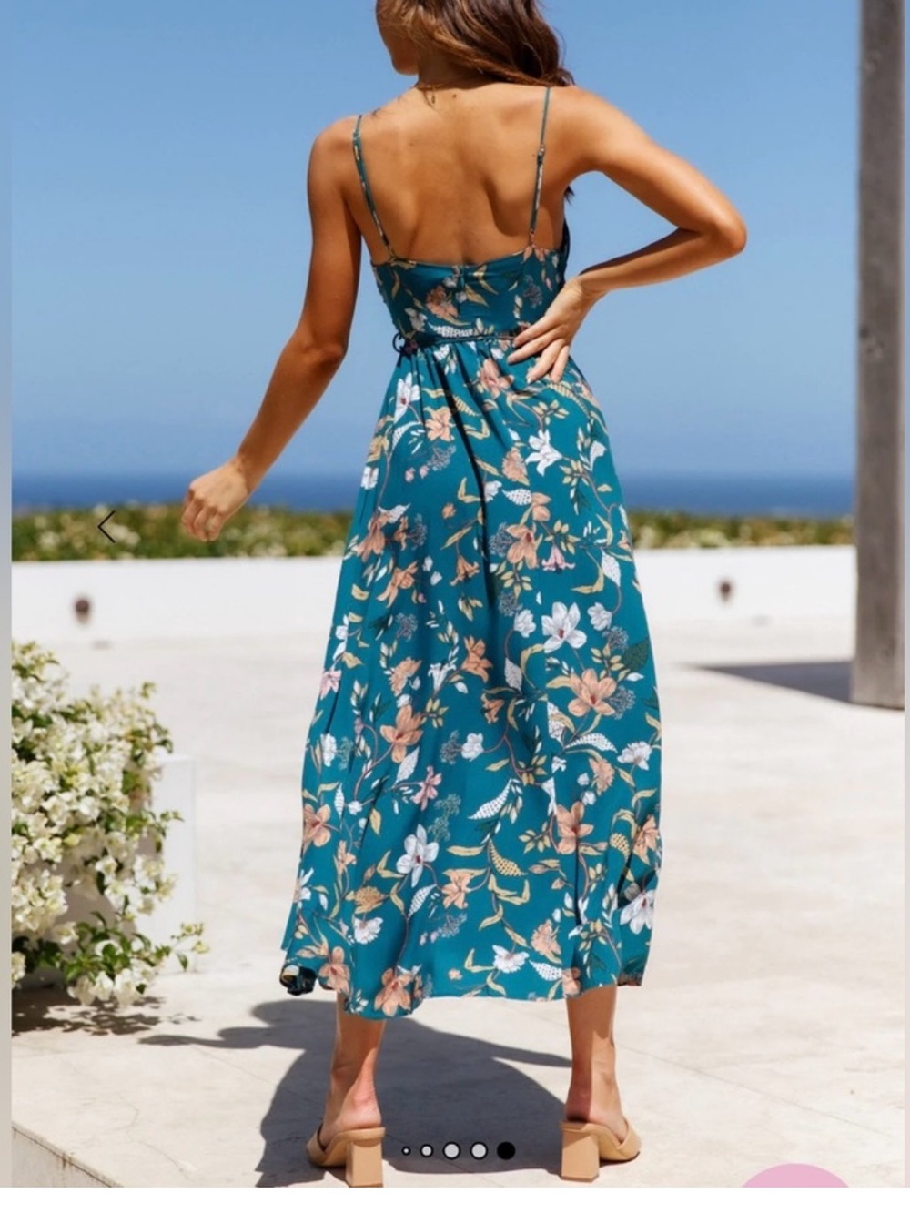 Hello Molly Teal Lady Like You Midi Dress - Picture 4 of 4